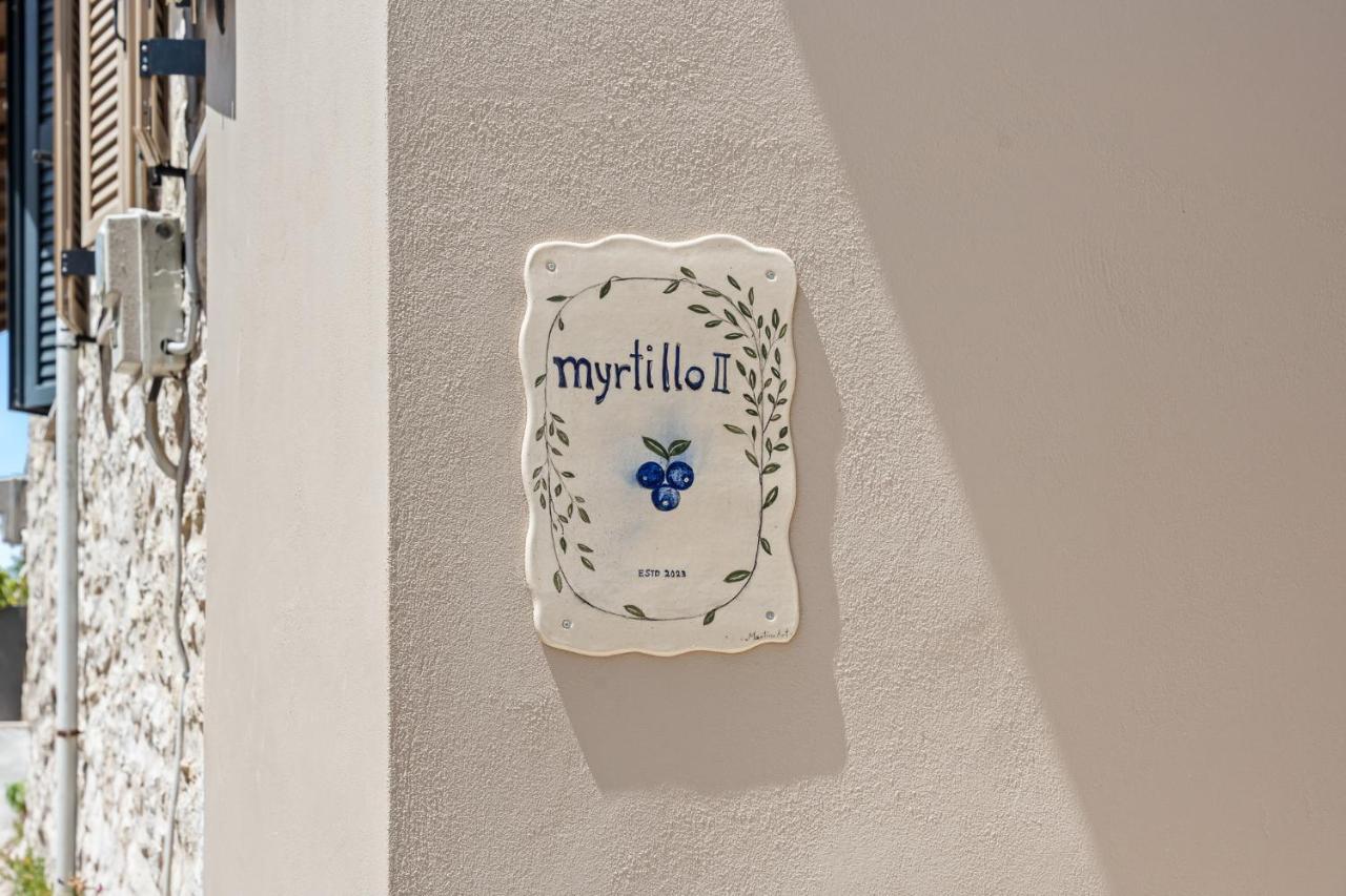 Myrtillo II Sea View Villa Spanokhórion 外观 照片